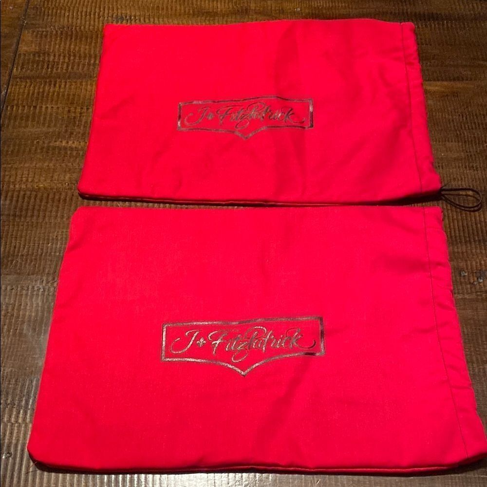 J. Fitzpatrick Red Shoe Bags